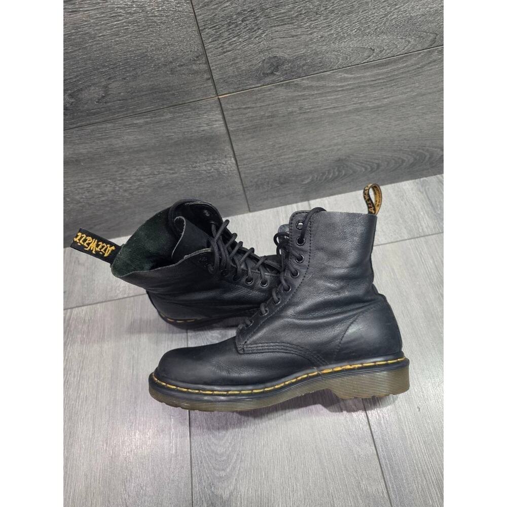 Dr. Martens Doc Martens 1460 Ambassador Blk Leather Lace Up Boots Size 8 S000151 - Picture 9 of 13